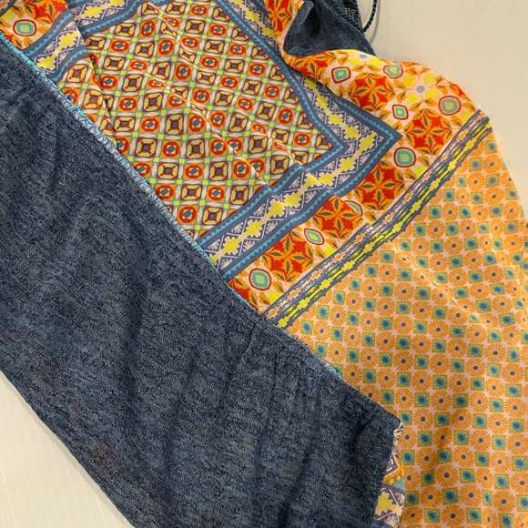 NWT 🌟New Directions Print Sheer/ Chambry L/S Top /Blouse Women’s Size XL - Picture 13 of 14